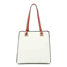 Load image into Gallery viewer, BOHEMIAN WHITE 2 PIECE SET (Shopper & Pouch)
