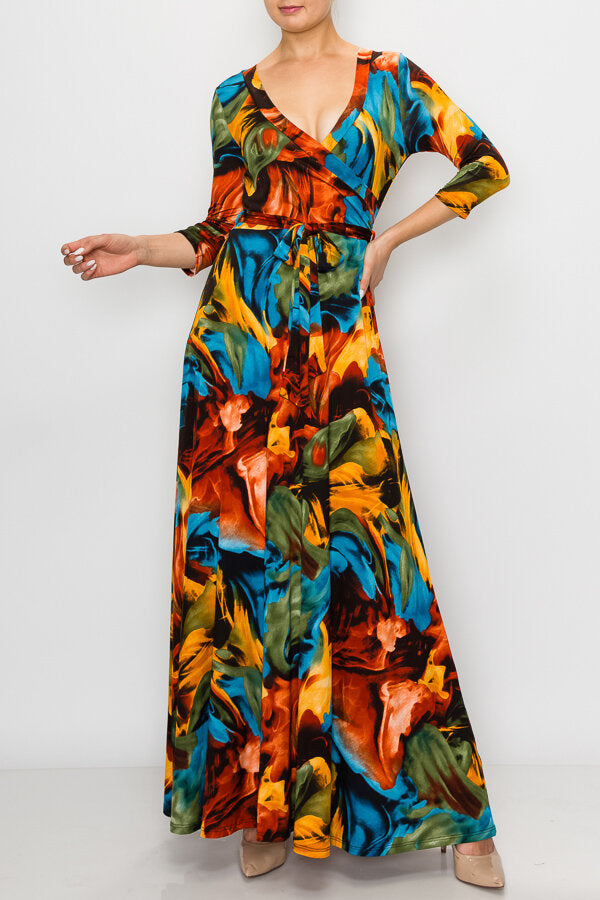 VENECIA PRINT MAXI DRESS