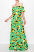 Load image into Gallery viewer, MAXI DRESS 3568 Green/Yellow
