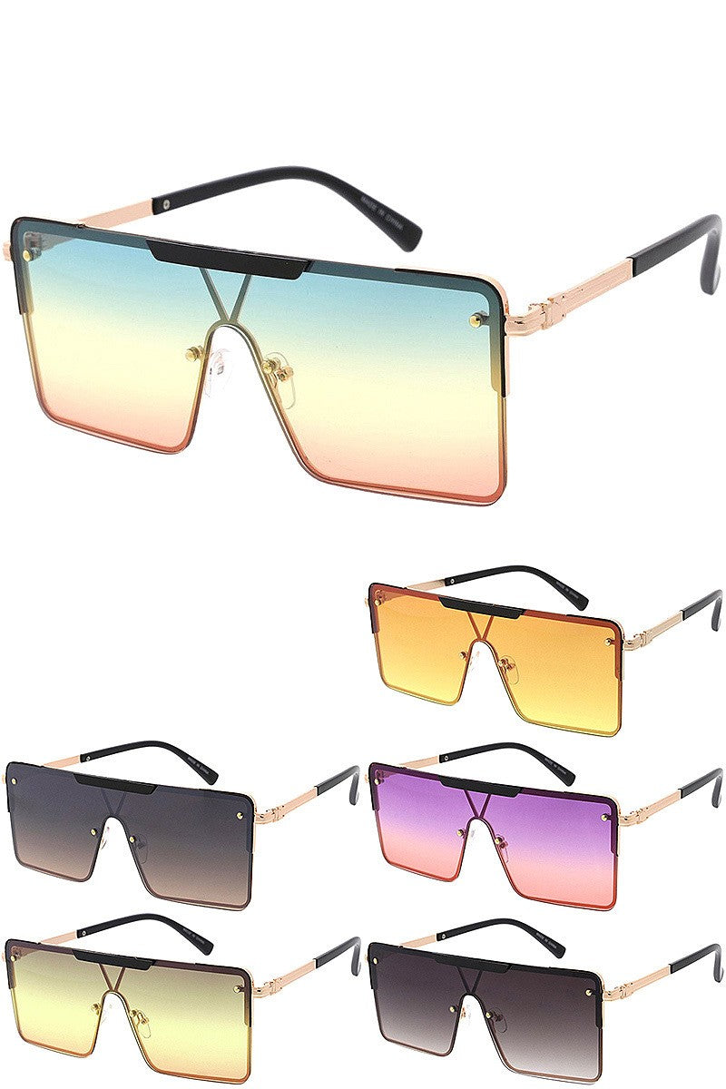 OVERSIZE FASHION CLEAR SUNGLASSES