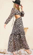 Load image into Gallery viewer, ANIMAL PRINT GRAY MAXI DRESS
