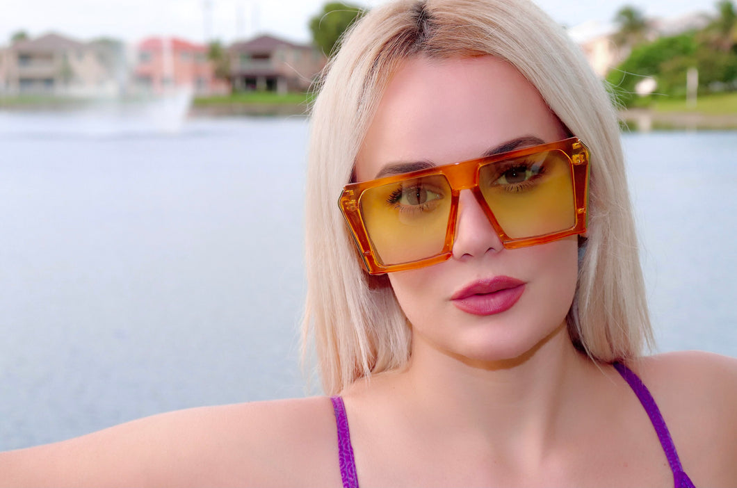 Oversize Honey Sunglasses