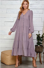 Load image into Gallery viewer, BUTTON DOWN MAXI DRESS
