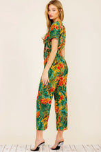 Load image into Gallery viewer, FLORAL GREEN JUMPSUIT
