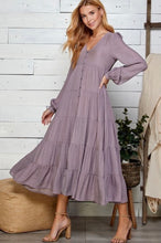 Load image into Gallery viewer, BUTTON DOWN MAXI DRESS
