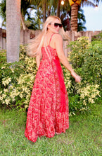 Load image into Gallery viewer, RED PRINT MAXI DRESS
