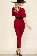 Load image into Gallery viewer, STRETCH JUMPSUIT / BURGUNDY
