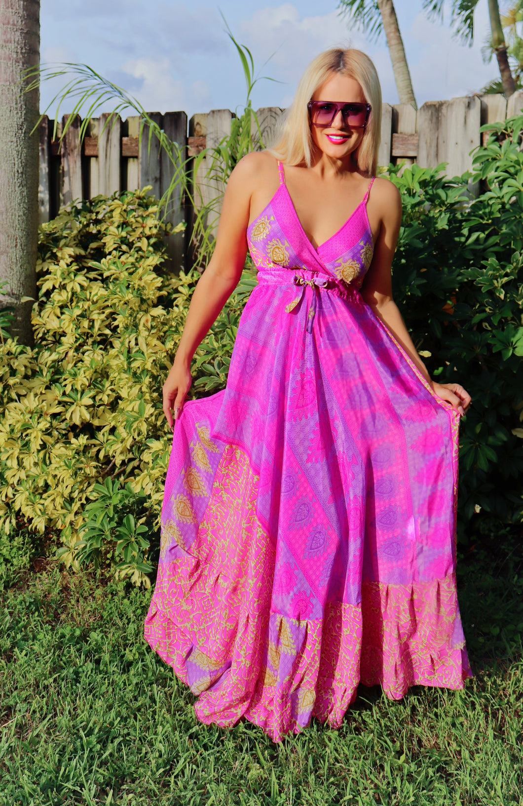 FUCHSIA MAXI DRESS